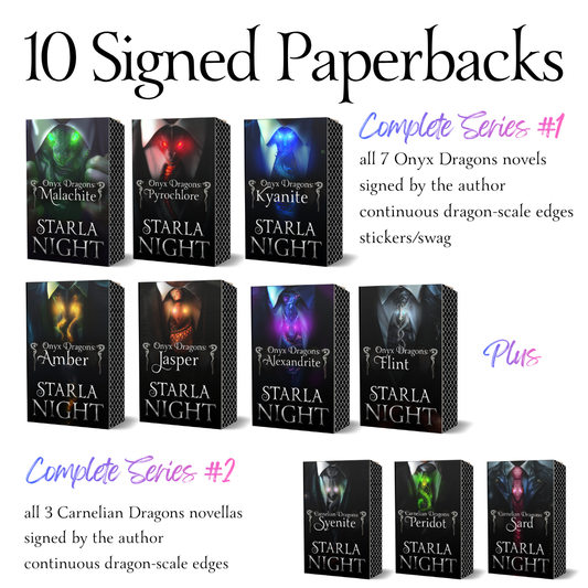 7 Virgin Brides for 7 Weredragon Billionaires Signed Paperbacks