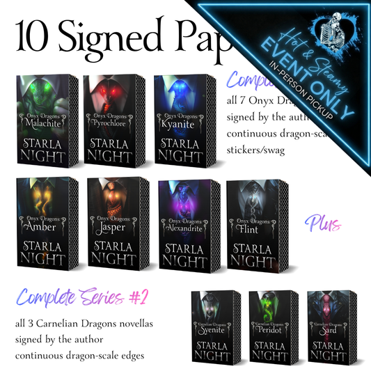 [EVENT BANNER 2 FITTED] JUNE EVENT PREORDER: 7 Virgin Brides for 7 Weredragon Billionaires Signed Paperbacks - Pickup Only