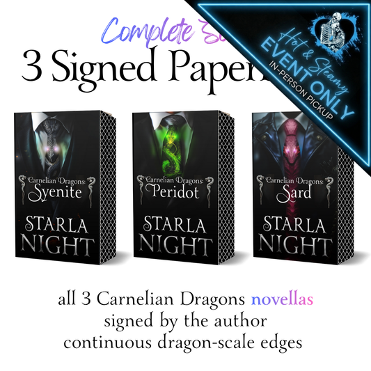 [EVENT BANNER 2 FITTED] JUNE EVENT PREORDER: Carnelian Dragons Signed Paperbacks - Pickup Only